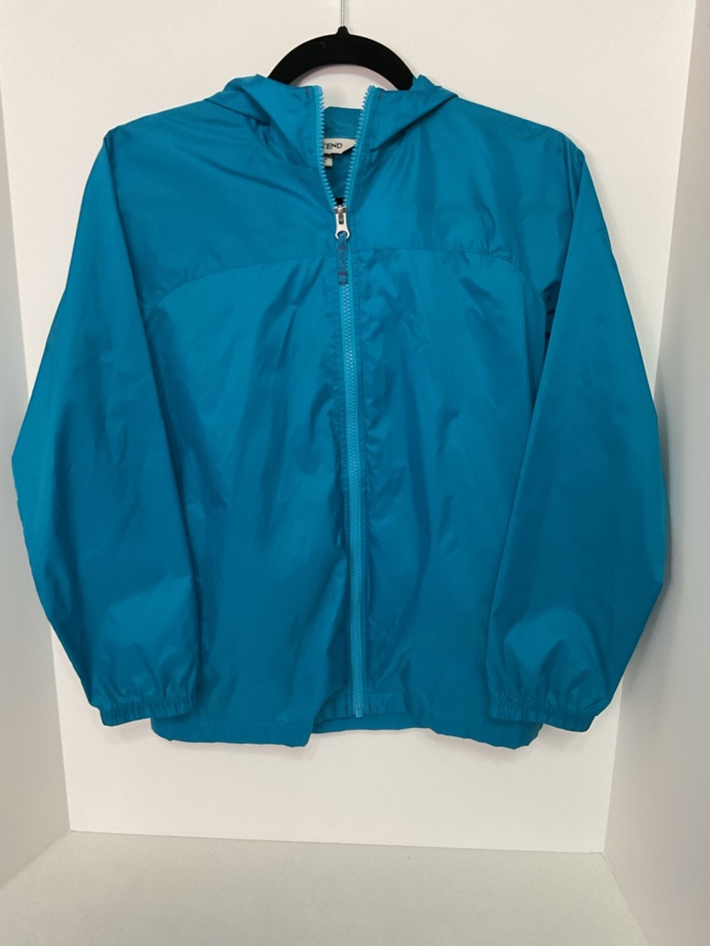CHILDS LANDS’ END FULL ZIP HOODED JACKET - SZ MED 10-12